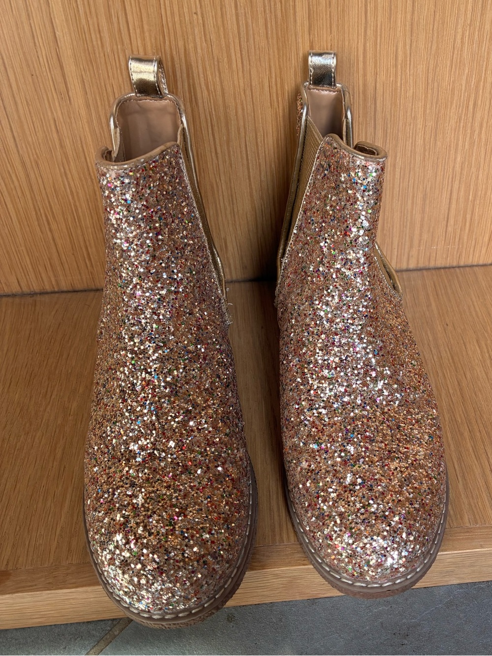 JCREW - Girls Glitter Ankle Books - Size 2